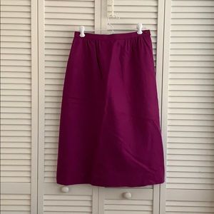 Vintage Pendleton Magenta Wool Skirt 10